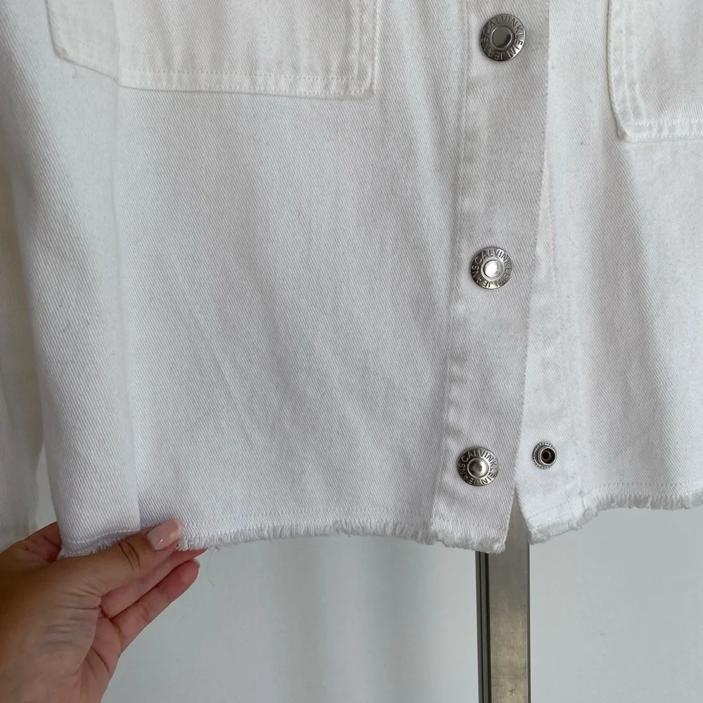 Calvin Klein white Jean jacket - Picture 3 of 5